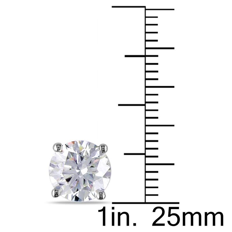 Miadora Signature Collection 14k White Gold 1 1/2ct TDW Certified Diamond Earrings
