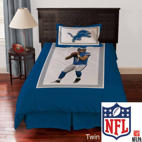 Shop Nfl Detroit Lions Matthew Stafford 4 Piece Comforter Set