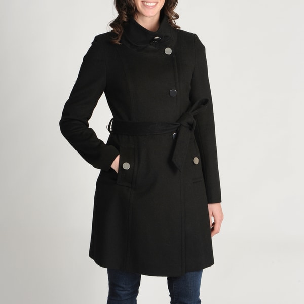 Tahari Women's 'Izzi' Wool-blend Belted Coat - Free Shipping Today ...