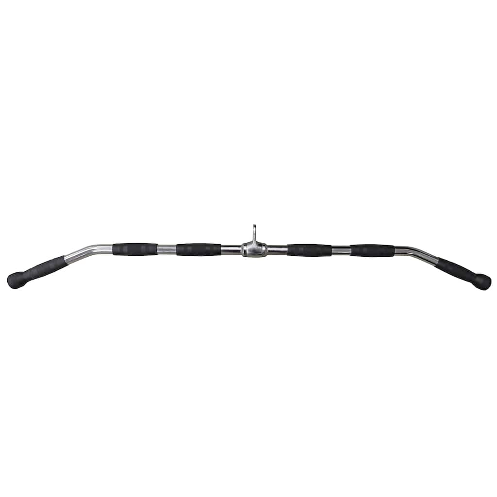 Valor Fitness MB-48 48-inch Solid Lat Bar - Chrome/Black