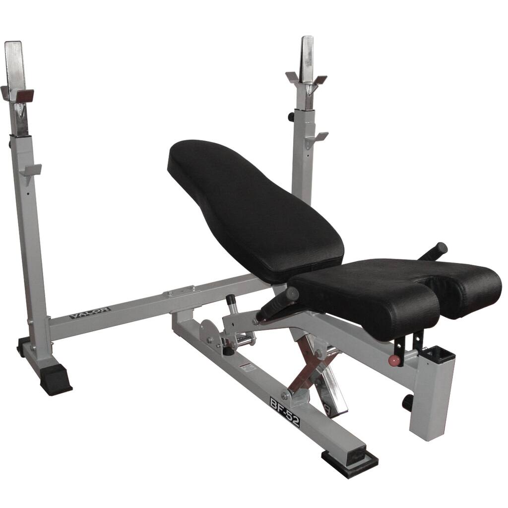Valor Fitness BF-52 Olympic Bench w/Dual Positions - Black