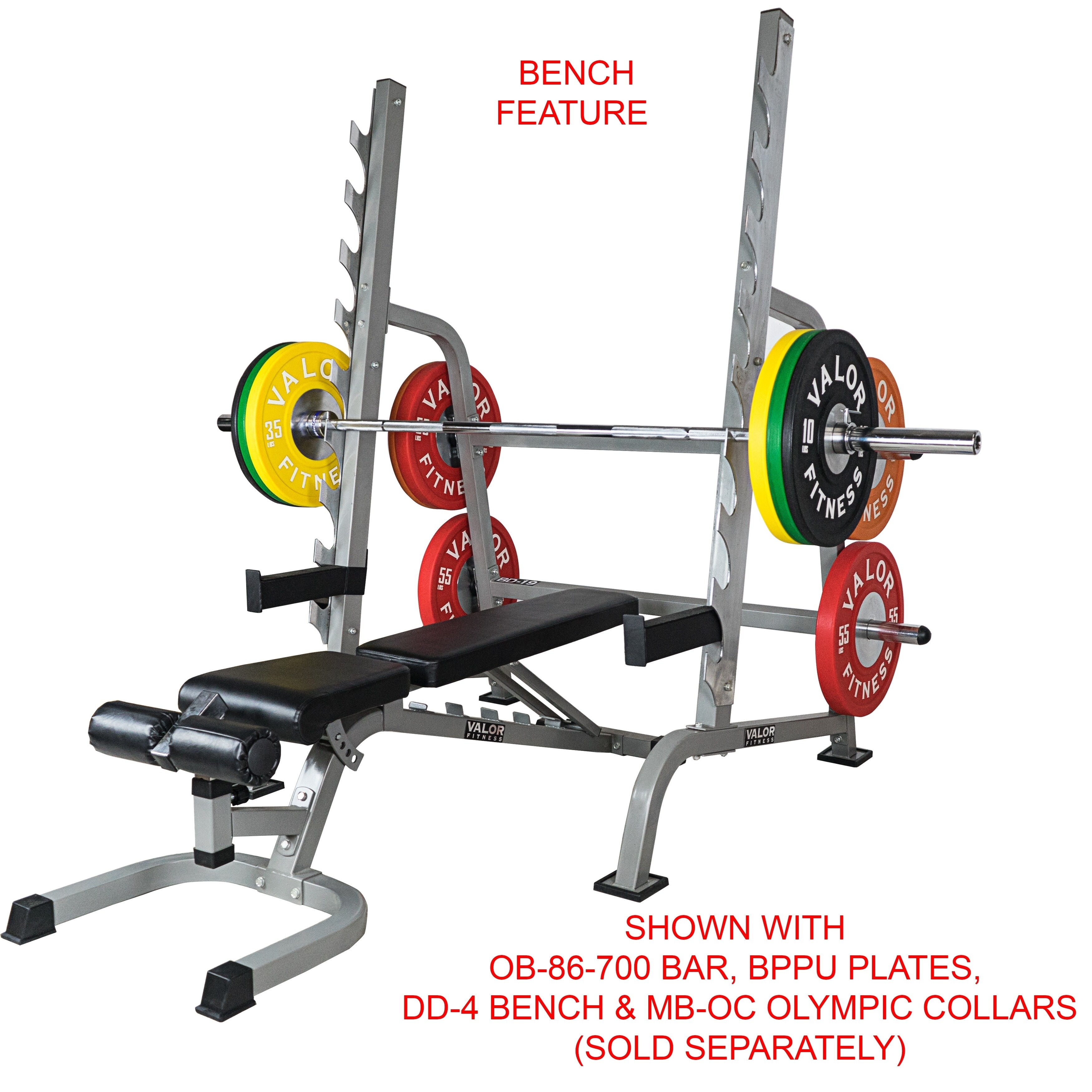 Shop Valor Fitness Bd 19 Sawtooth Rack For Squats And Bench Press