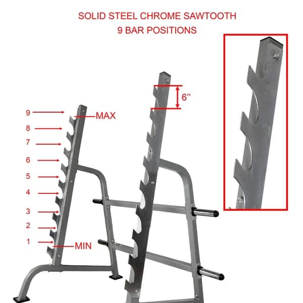 Shop Valor Fitness Bd 19 Sawtooth Rack For Squats And Bench Press