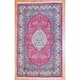 preview thumbnail 1 of 1, Pakistani Hand-knotted Tabriz Pink/ Ivory Wool Rug (3' x 5') - 3' x 5'