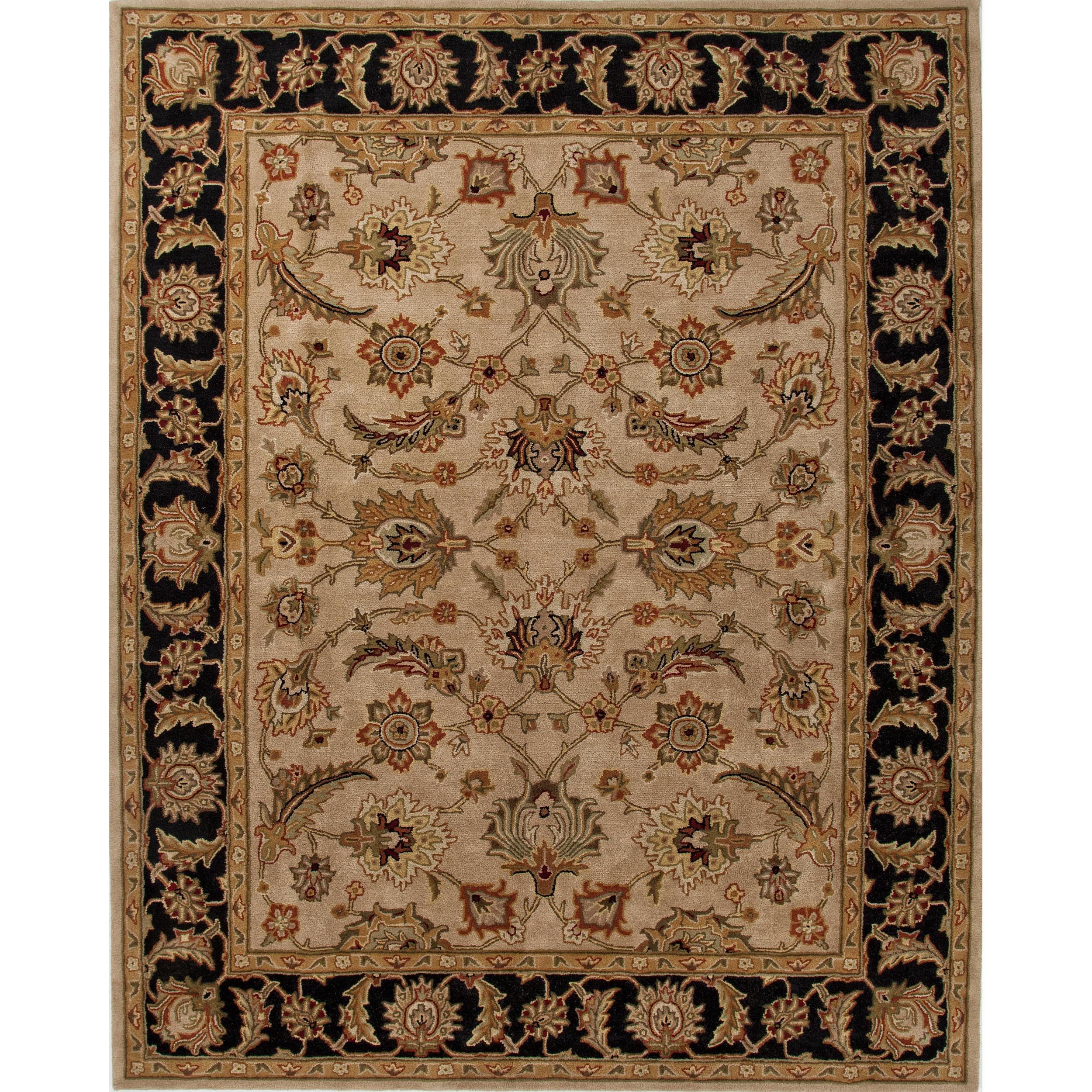 Traditional Beige/ Brown Wool Tufted Runner Rug (26 X 6)