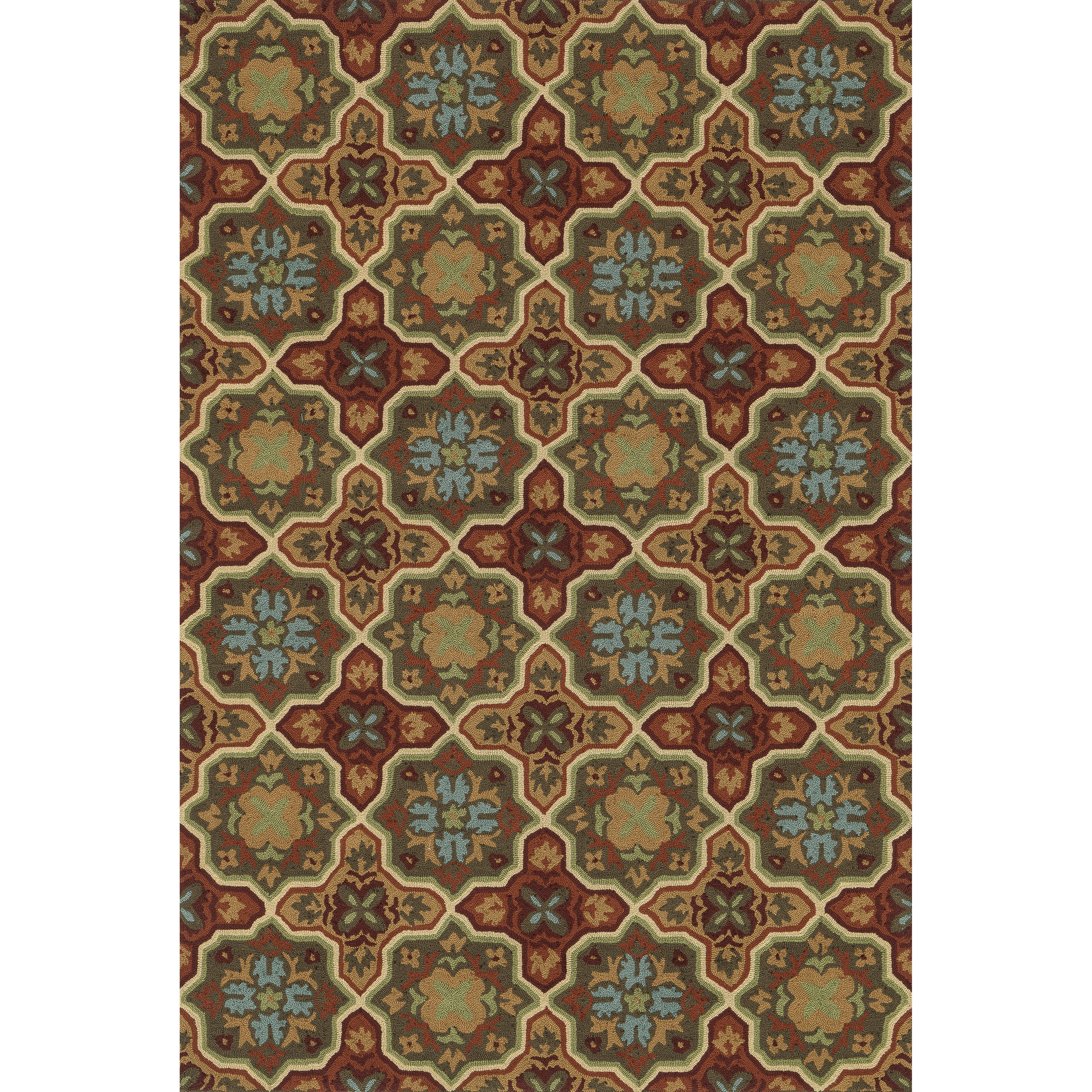 Hand hooked Fandango Spice Rug (50 X 76)