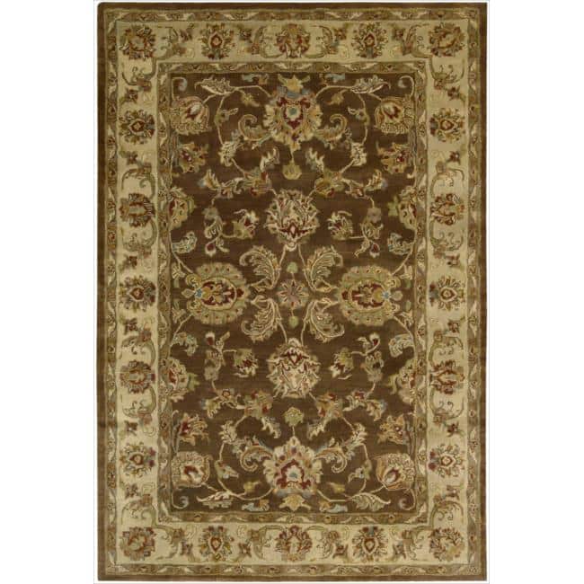 Nourison Jaipur Hand-tufted Wool Area Rug - Brown/Multi - 6' Round