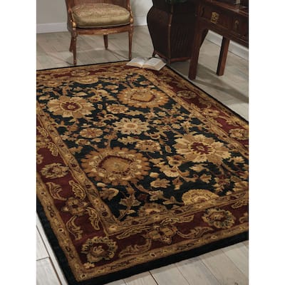 Nourison Hand-tufted Jaipur Midnight Wool Rug