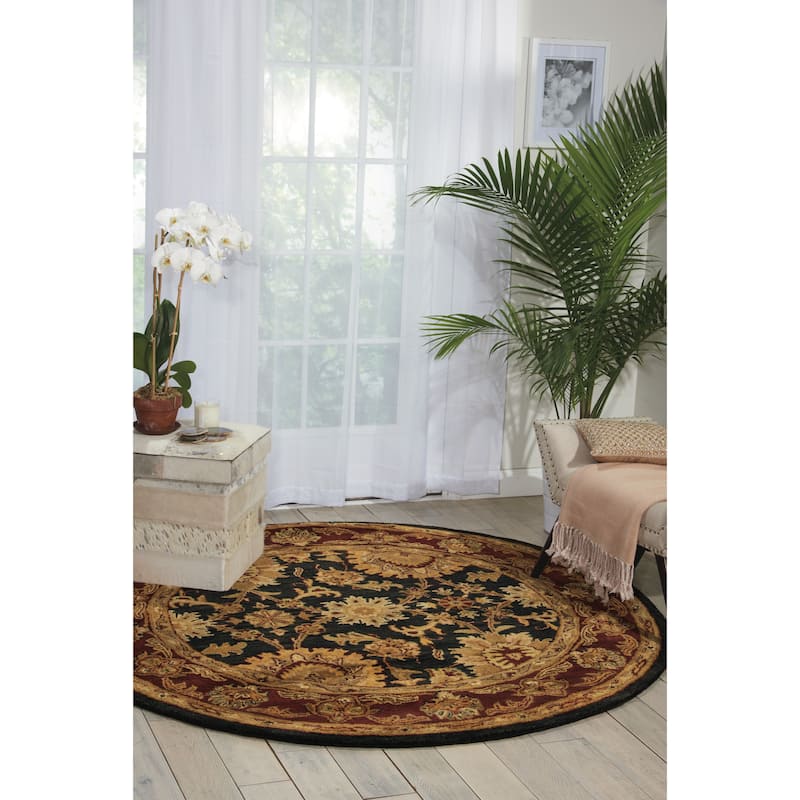 Nourison Hand-tufted Jaipur Midnight Wool Rug