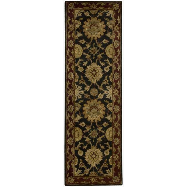 Nourison Hand-tufted Jaipur Midnight Wool Rug - 7'9" x 9'9"