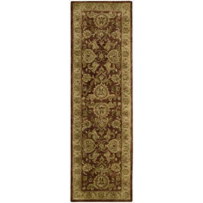 Nourison Hand-tufted Jaipur Cinnamon Wool Rug - Brown/Multi - 3'9" x 5'9"