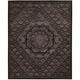 preview thumbnail 1 of 2, Nourison Regal REG08 Hand-tufted Area Rug 5'6" x 8'6" - Black - Rectangle
