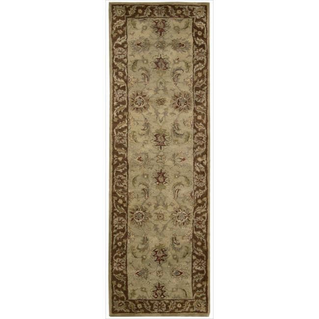 Nourison Hand tufted Jaipur Beige Wool Rug