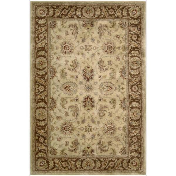 Nourison Hand tufted Jaipur Beige Wool Rug