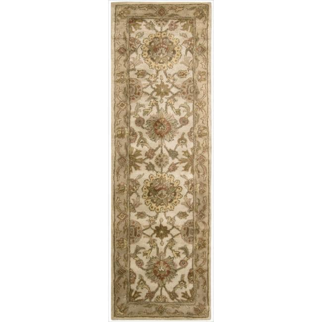 Nourison Hand tufted Jaipur Creme Wool Rug