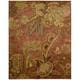 preview thumbnail 2 of 5, Nourison Hand-tufted Jaipur Flame Red Wool Rug 6' Round - Red/Multi