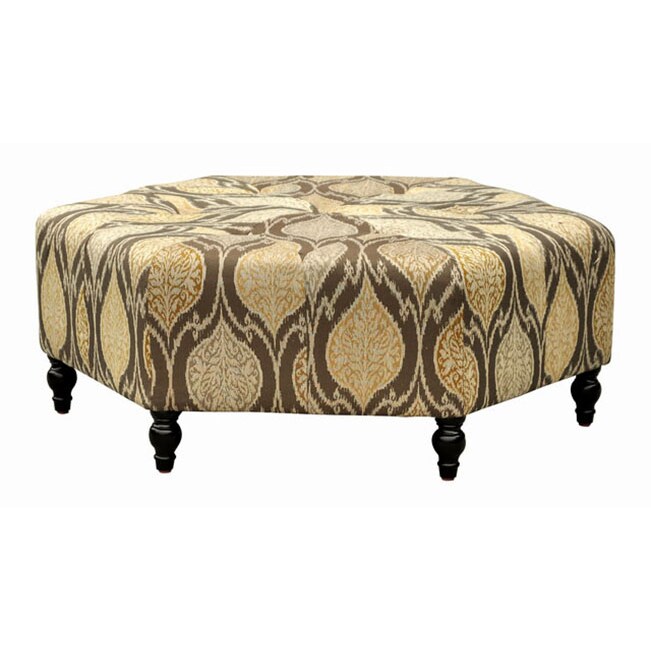Alloy Zara Fabric Ottoman - Bed Bath & Beyond - 7536987