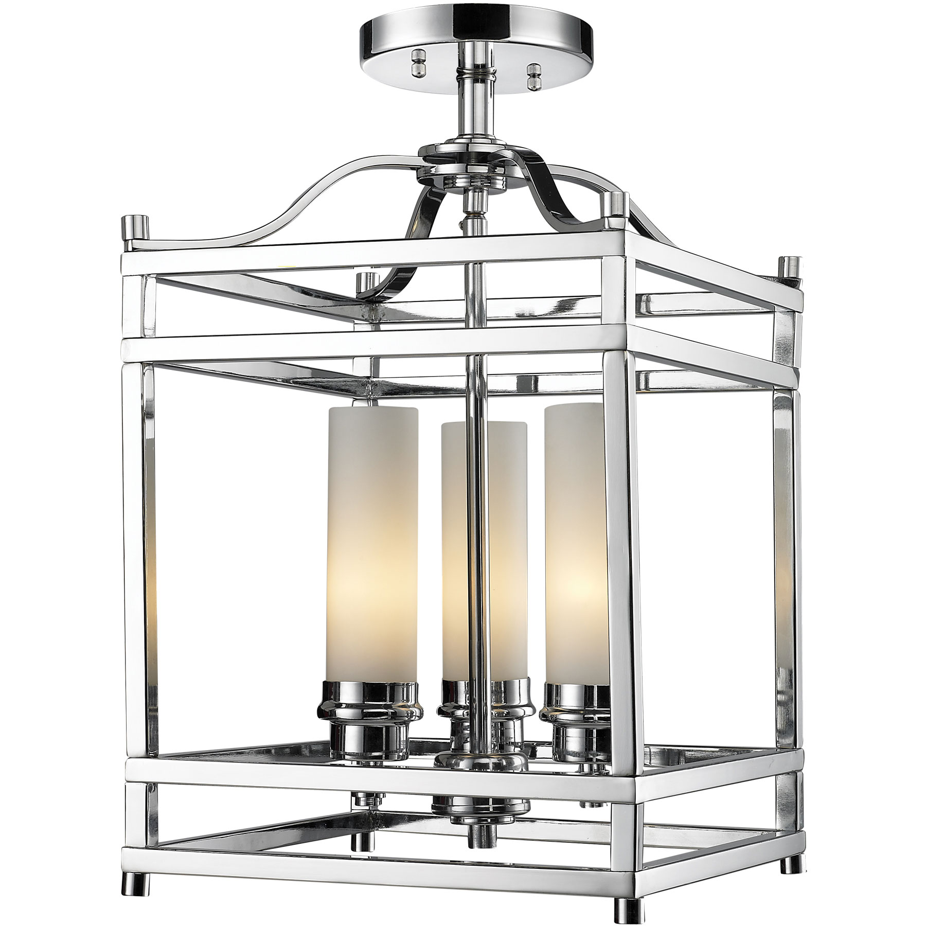 Altadore 3-light Chrome Chandelier (Altadore Polished Nickel 3 Light Semi Flush) - Chandeliers For Bedrooms by Overstock.com