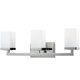 preview thumbnail 2 of 0, Tidal 3-light Chrome Wall Sconce
