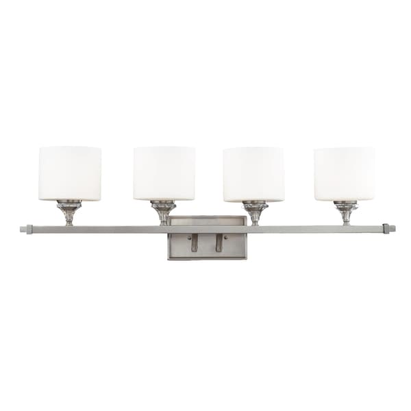 Avignon 4 light Satin Nickel Wall Vanity   14973256  