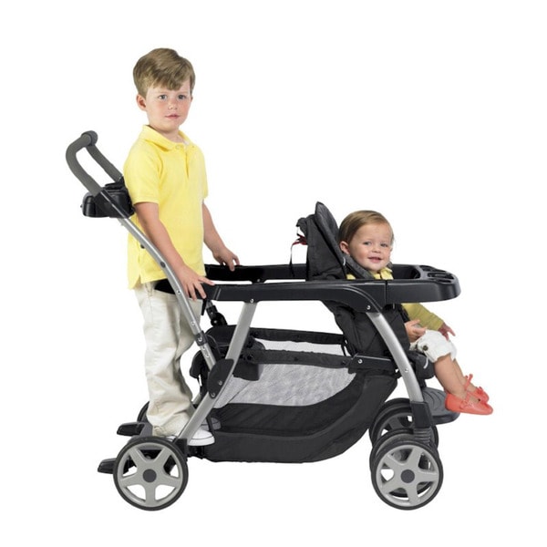 ready to grow stand and ride double stroller