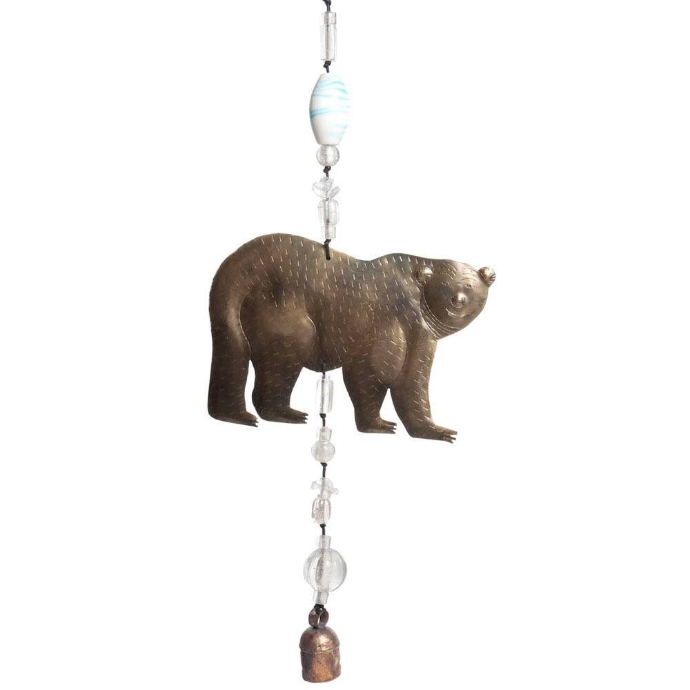 Handmade Nanook of The North Grizzly Bear Wind Chime (India)