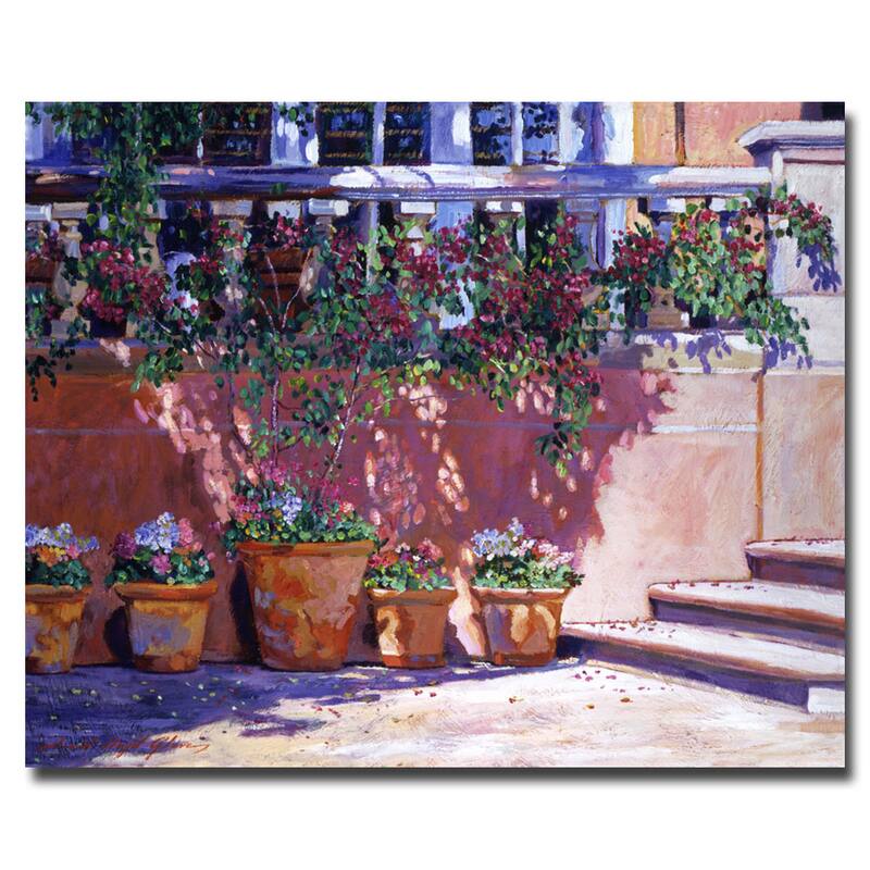 David Lloyd Glover 'Tuscan Plaza' Canvas Art - Multi