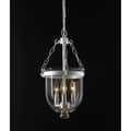 Bell Jar Satin Nickel Lantern Chandelier