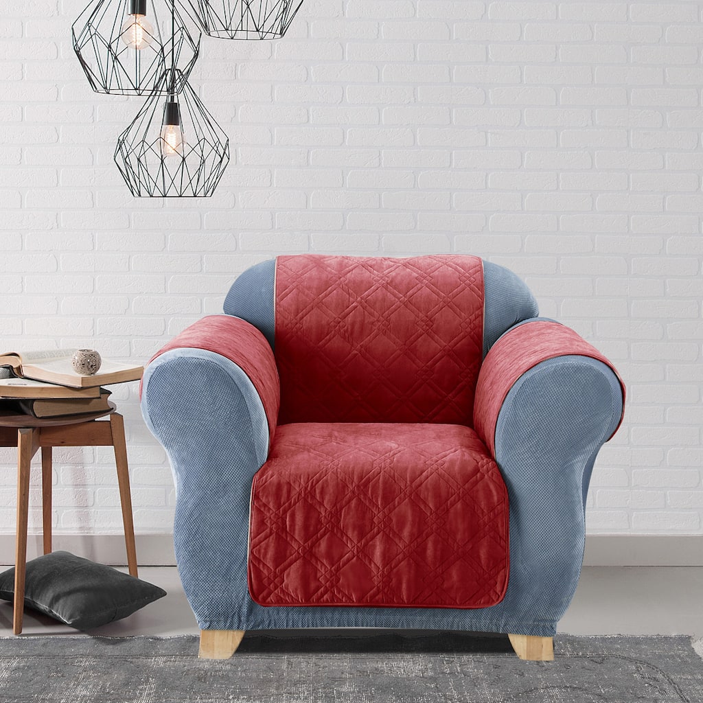 Sure Fit Soft Suede Waterproof Chair Furniture Protector