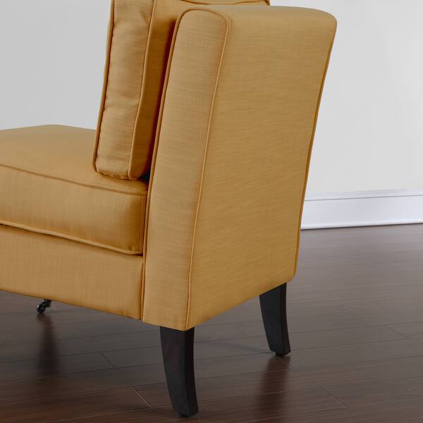 Shop Cassidy French Yellow Armless Chair Free Shipping Today