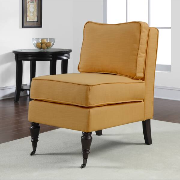 Shop Cassidy French Yellow Armless Chair Free Shipping Today