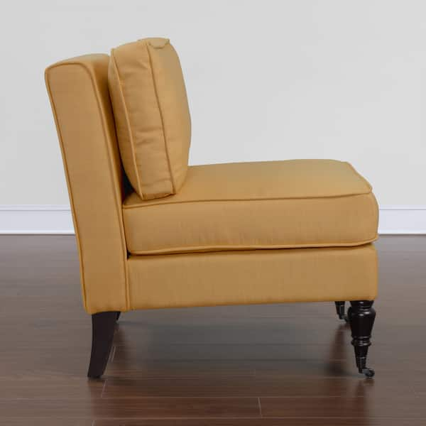 Shop Cassidy French Yellow Armless Chair Free Shipping Today