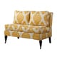 Cassidy French Yellow/ Cream Ikat Loveseat - Thumbnail 12