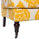 Cassidy French Yellow/ Cream Ikat Loveseat - Thumbnail 5