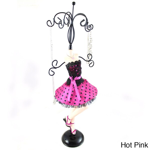 Shop Jacki Design Polka Dot Mannequin Jewelry Holder Free Shipping On