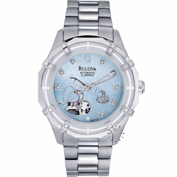 Bulova Women's 96R151 Steel Dual-aperture Automatic Watch