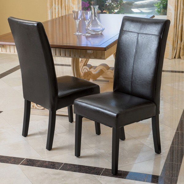 Shop Lissa Black Polyurethane Dining Chair (Set of 2) by Christopher