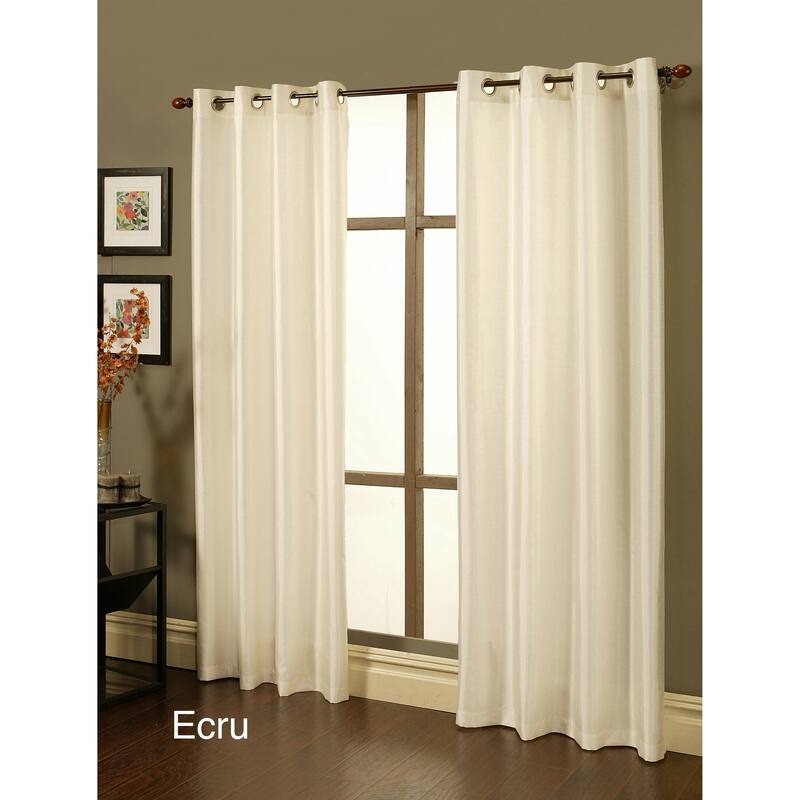 Sherry Kline Faux Silk Grommet Top 84-inch Blackout Window Panel Pair - 50 x 84 - 50 x 84