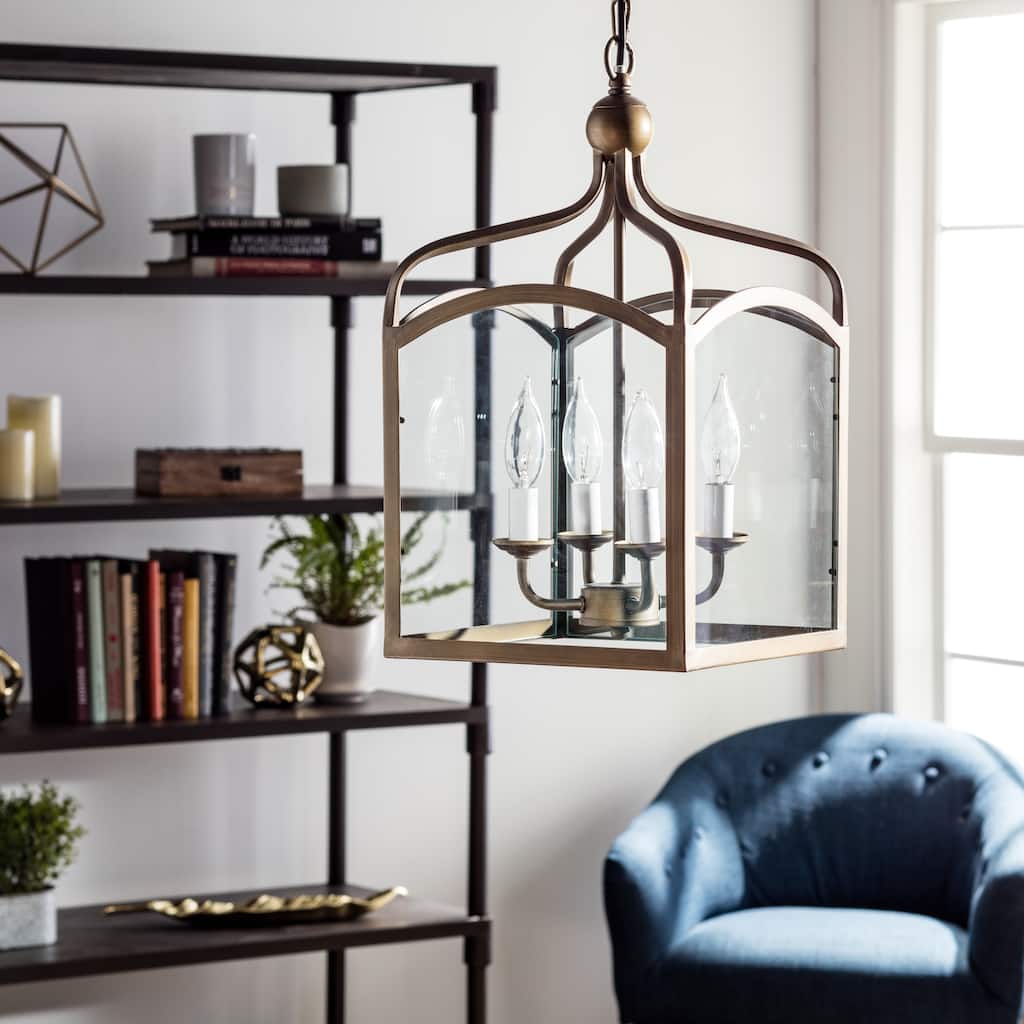 Ashley Bronze 4-light Foyer Hanging Lantern - Bronze