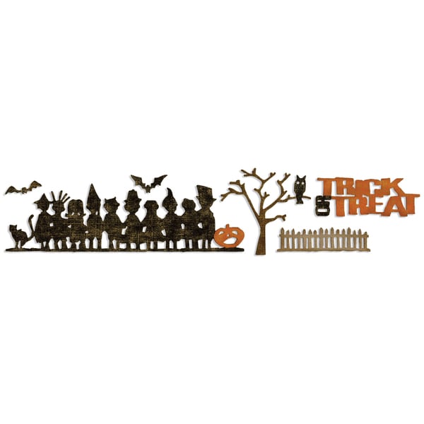 Sizzix Sizzlits Decorative Strip Die By Tim Holtz-Halloween Shadows