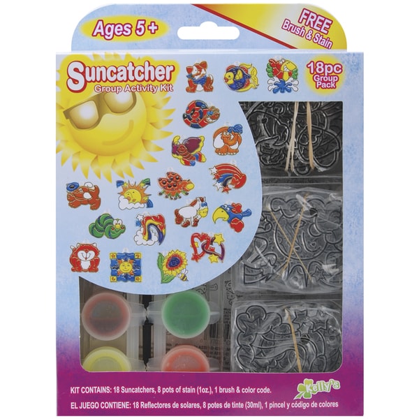 Suncatcher Group Activity Kit Fun Animal 18/Pkg