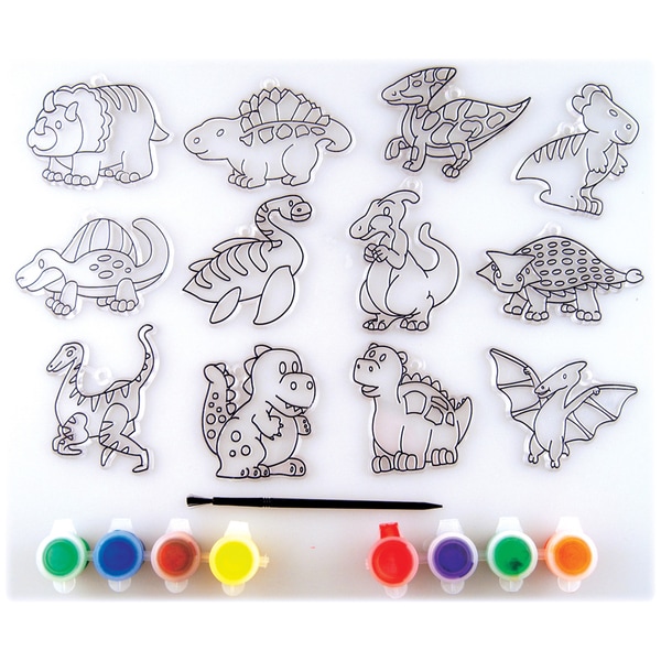 Suncatcher Group Activity Kit-Dinosaur 12/Pkg