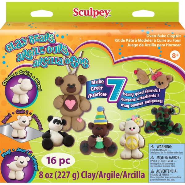 Sculpey Clay Activity Kit Clay Bears Polyform Activity Kits