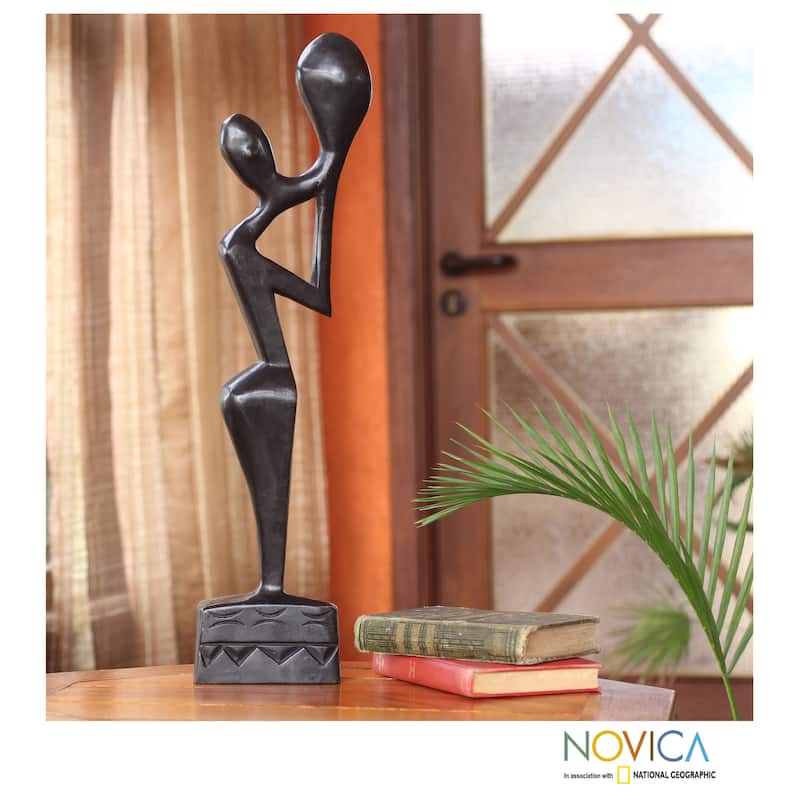 Sese Wood 'Call to Unity' Sculpture (Ghana)