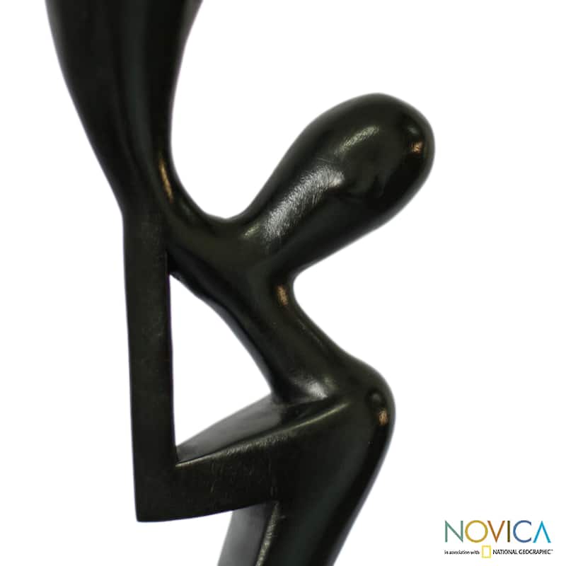 Sese Wood 'Call to Unity' Sculpture (Ghana)