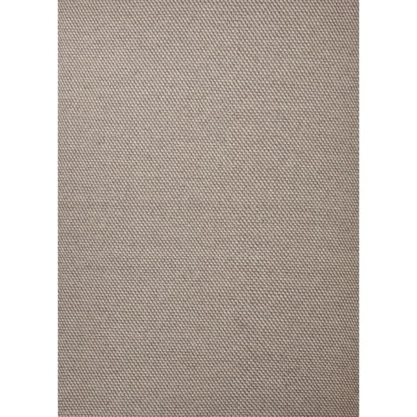 Flat Weave Solid Gray/ Black Wool Rug (8' x 10') - Overstock - 7542196