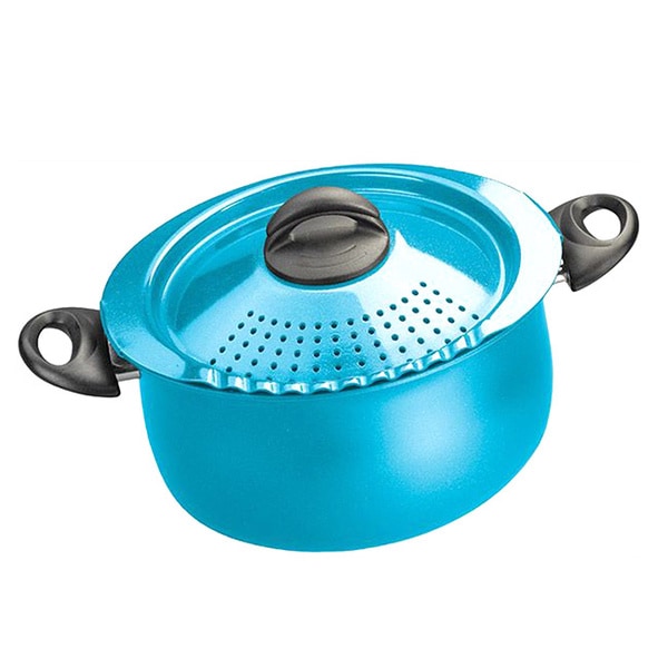 Bialetti Trends Blue 5 quart Pasta Pot Bialetti Pots/Pans