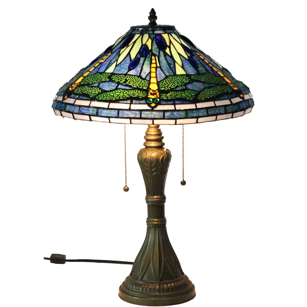 Tiffany-style Dragonfly Table Lamp