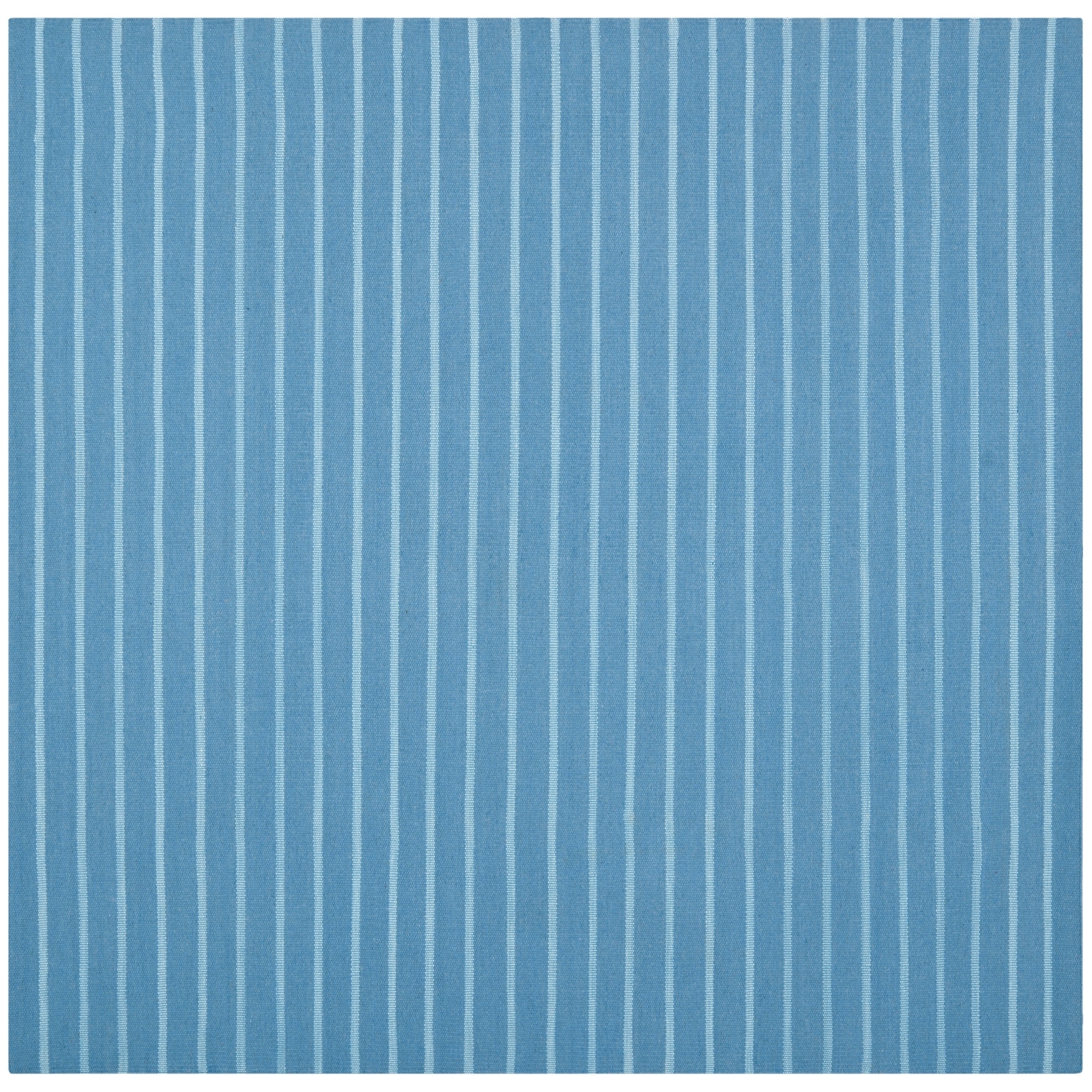 Safavieh Hand woven Moroccan Dhurrie Stripes Dhurrie Blue Wool Rug