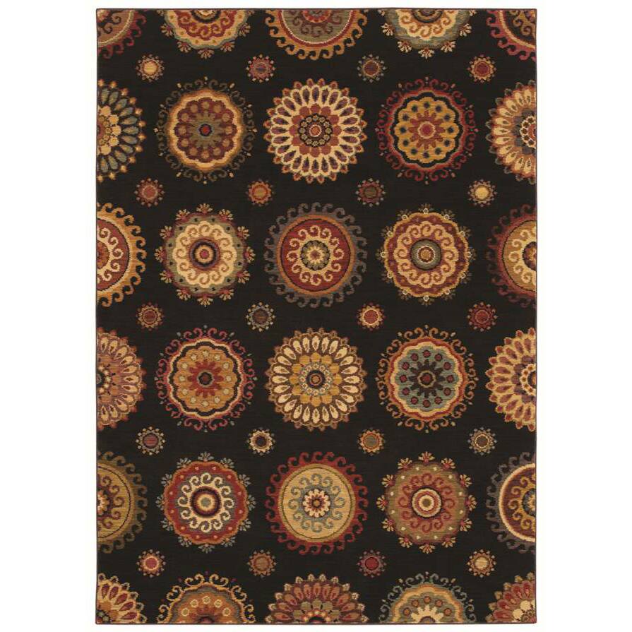 Tommy Bahama Home Rugs Black Murri Suzani Transitional Rug